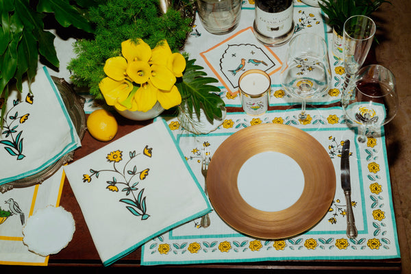 Iznik Pietra Dura Napkins
