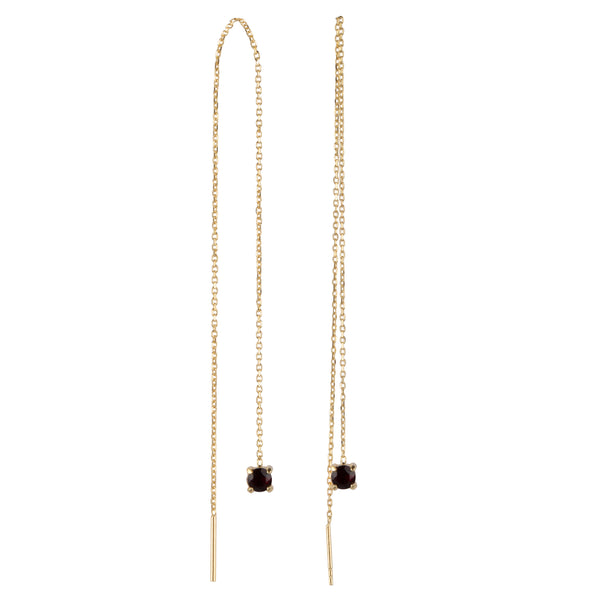 Asya Garnet Earrings