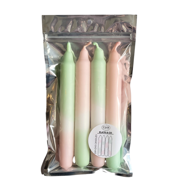 Dip Dye Candles Set of 4