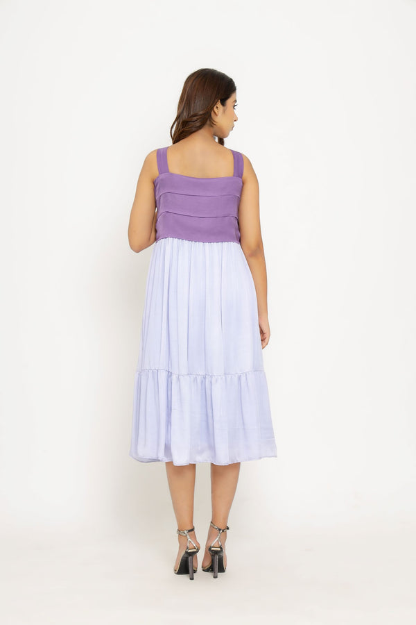 Purple Lilac Midi Dress