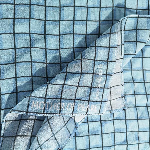 Mother Of Pearl Blue Scarf