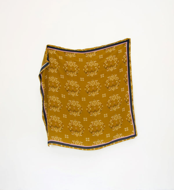 Ieena Mustard Silk Scarf
