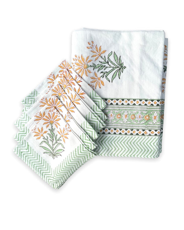 Kirsten Hand Block Print Table Cloth