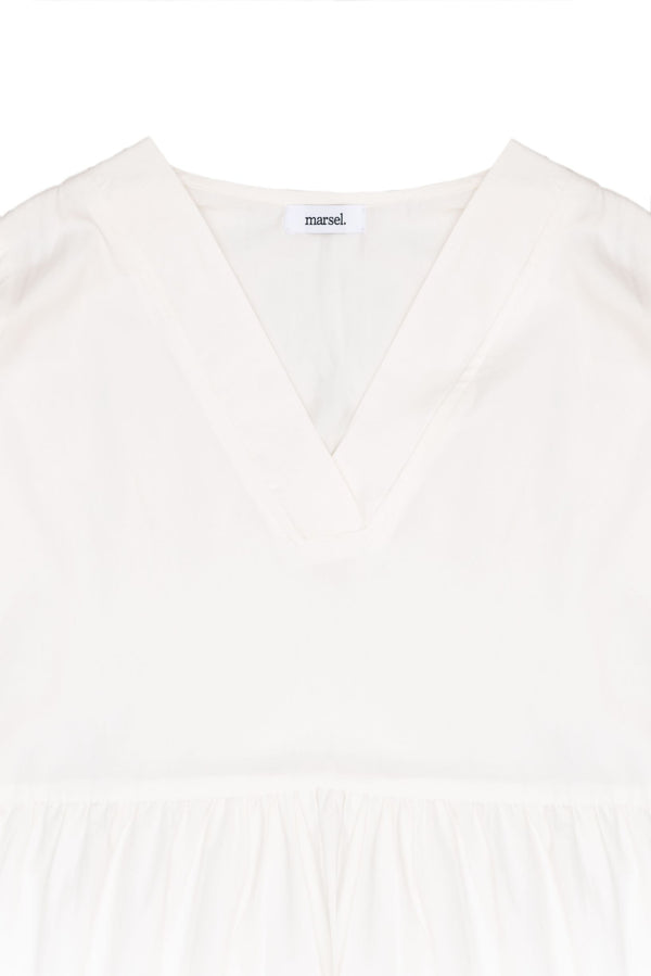 Ganges White Long Dress