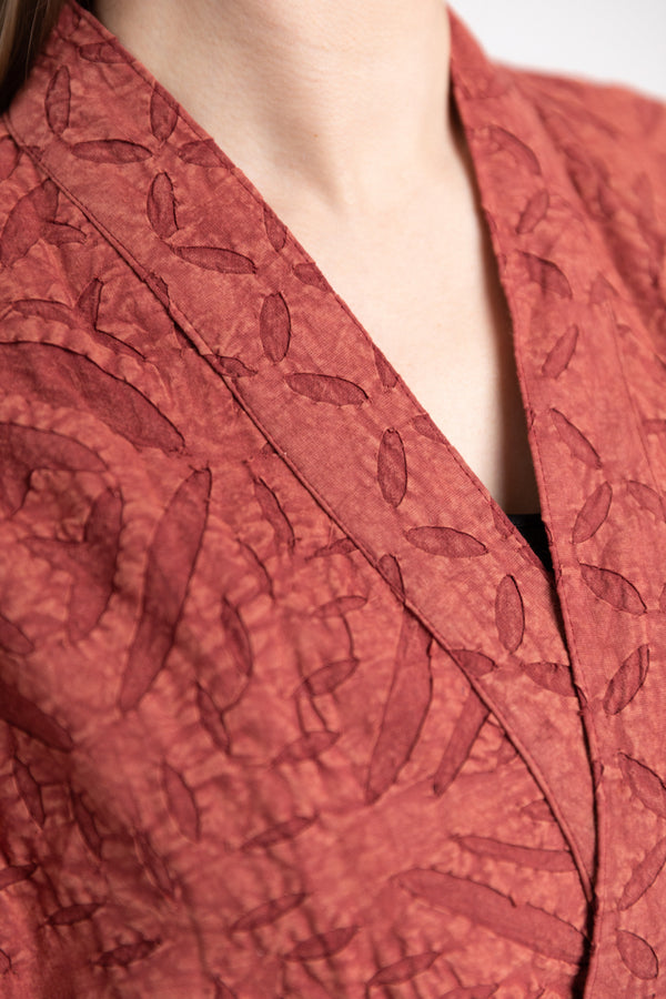 Pomegranate Appliqué Jacket Dress