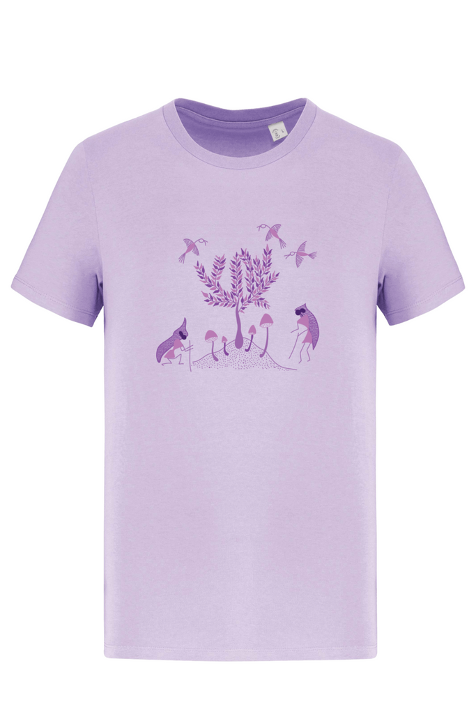 Jalsa Warli Lilac Art T-shirt