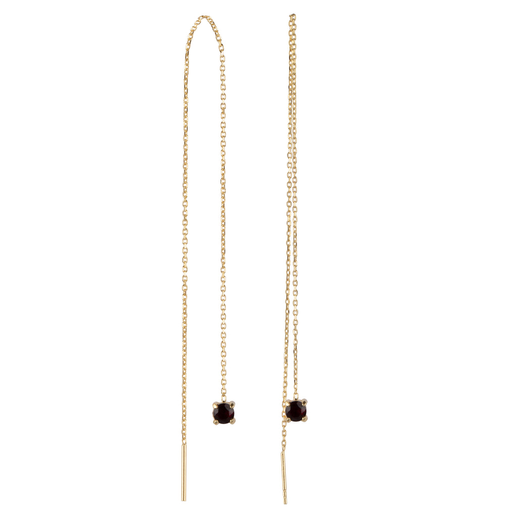 Asya Garnet Earrings