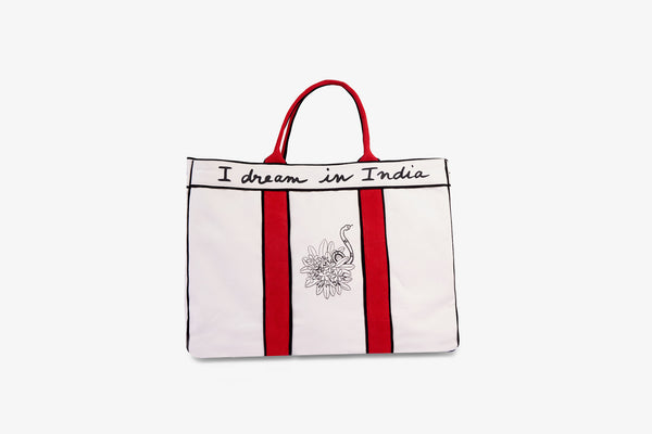 The India Tote Bag Poppy Red