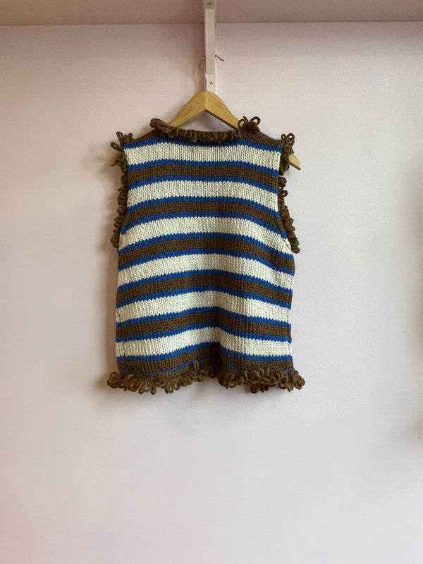 Toffee Chunky Woolen Vest