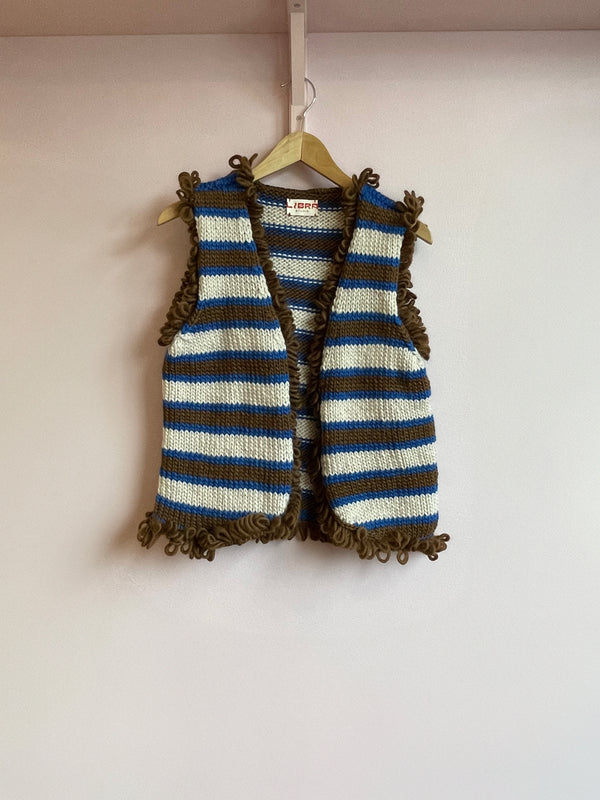 Toffee Chunky Woolen Vest