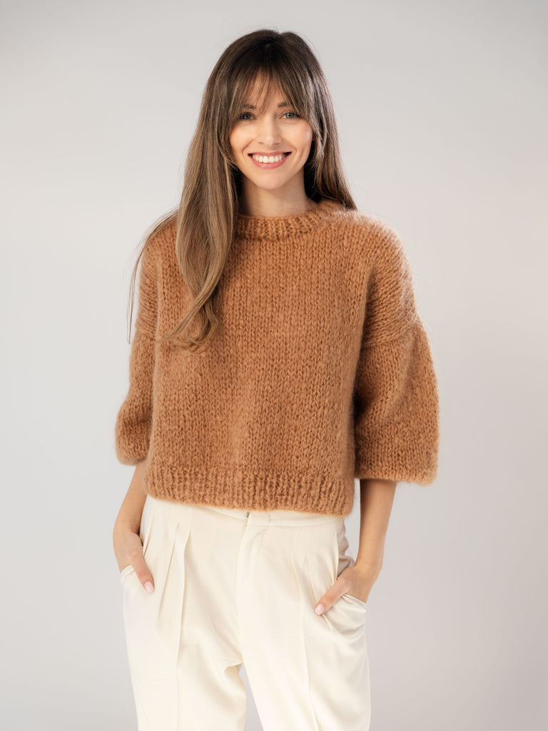 Camel Mohair and Organic Wool Sweater