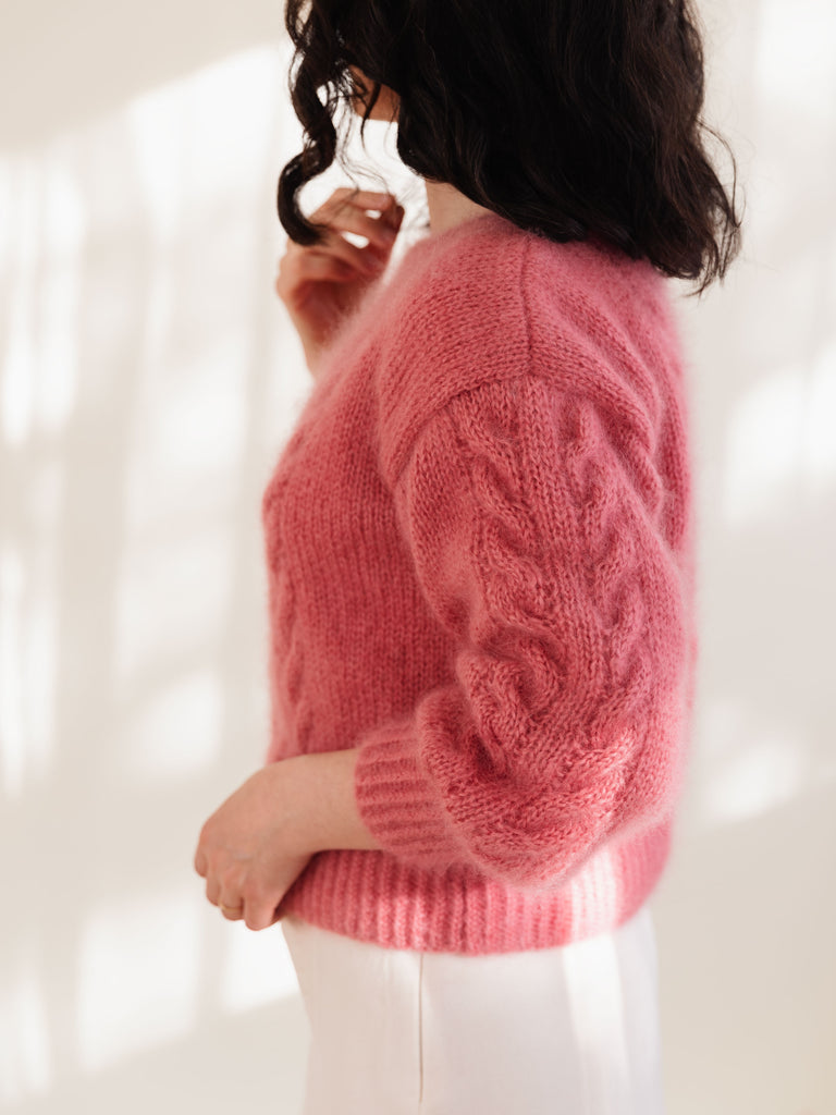 Handmade fluffy mohair cardigan – onika-knitwear
