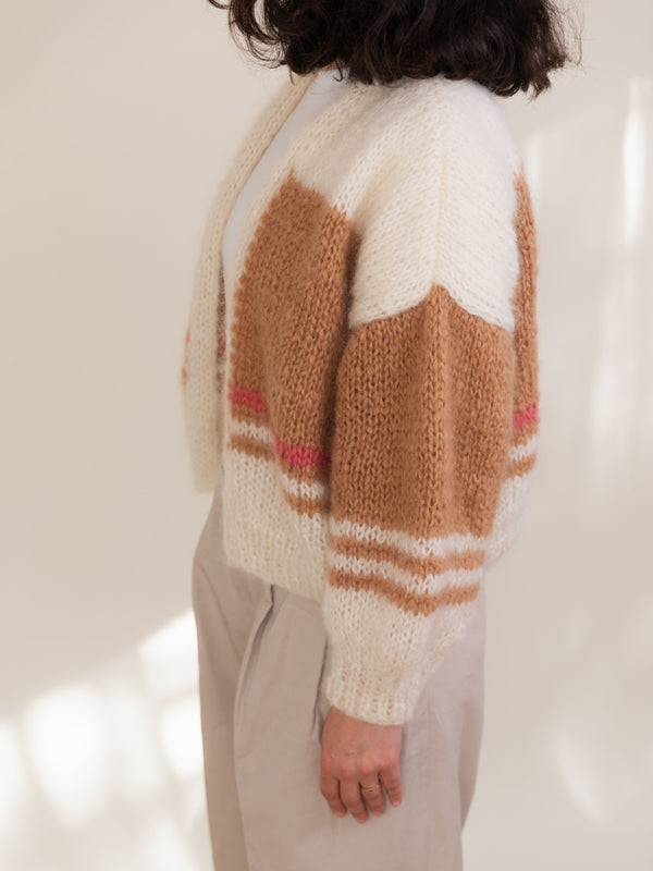 Wool Cardigan With Stripes