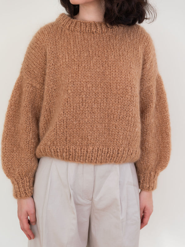 Camel Mohair and Organic Wool Sweater