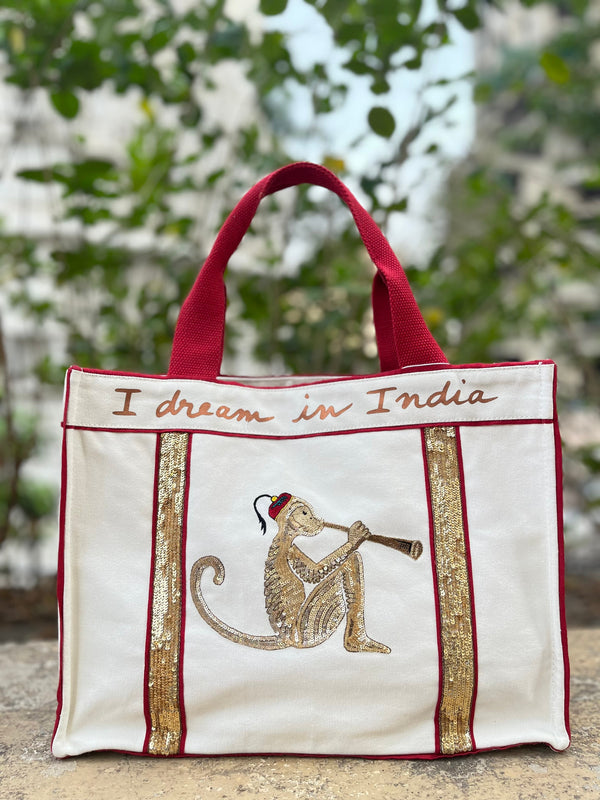 The Golden Monkey Tote Bag