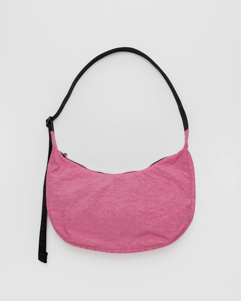 Medium Nylon Crescent Bag Azalea Pink