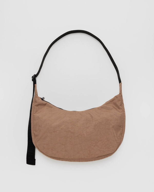 Medium Nylon Crescent Bag Cocoa