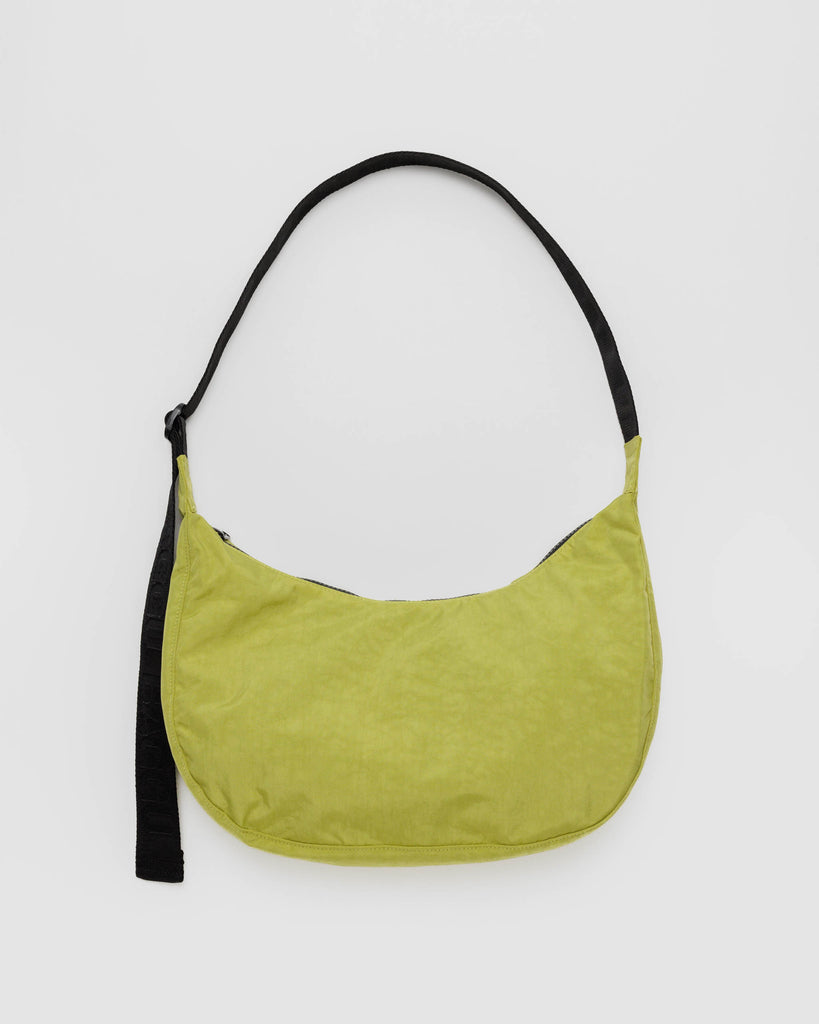 Medium Nylon Crescent Bag Lemongrass