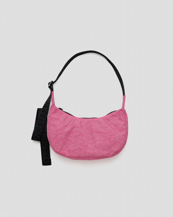 Small Nylon Crescent Bag Azalea Pink