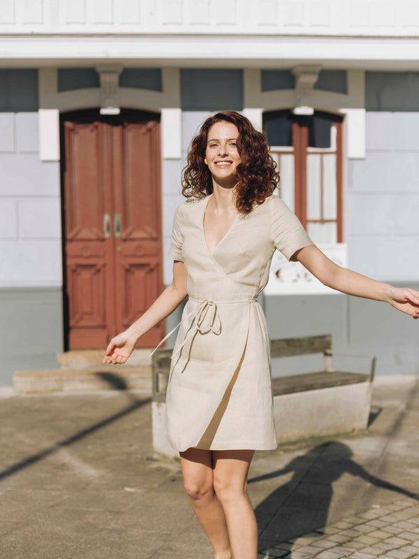 linen dress canada Linen Midi Dresses