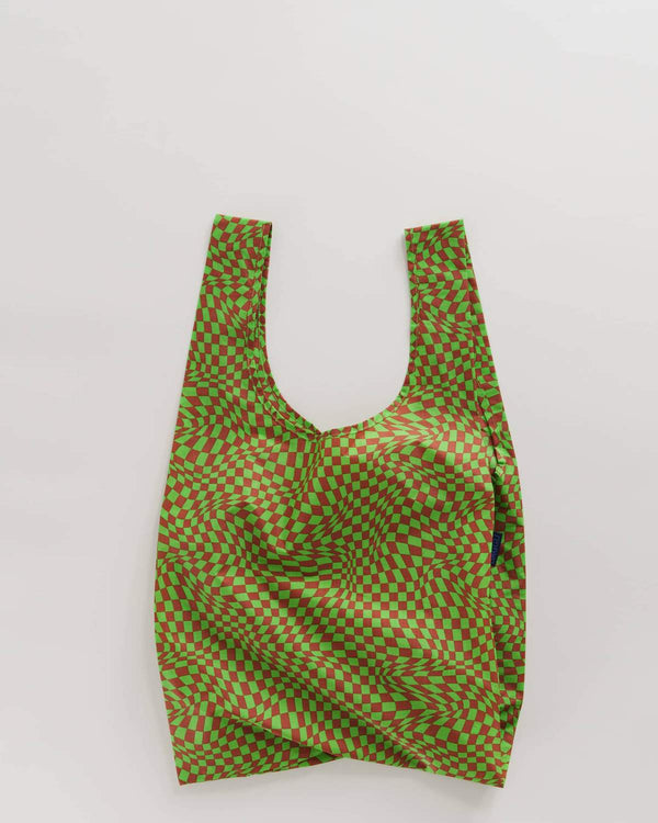 Baggu Bag Green Trippy Checker