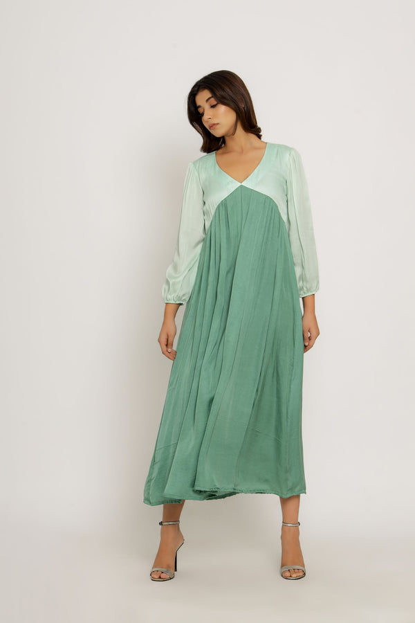 Teal Tea Green Maxi Dress