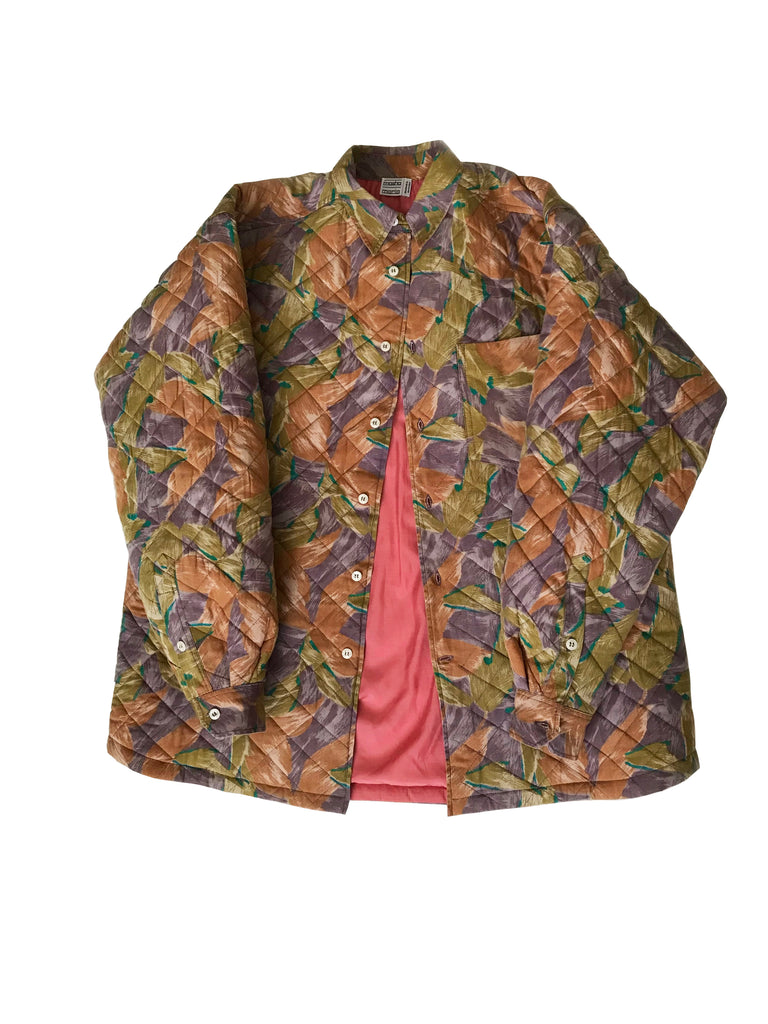 Patricia Floral Quilted Upcycled Bomber