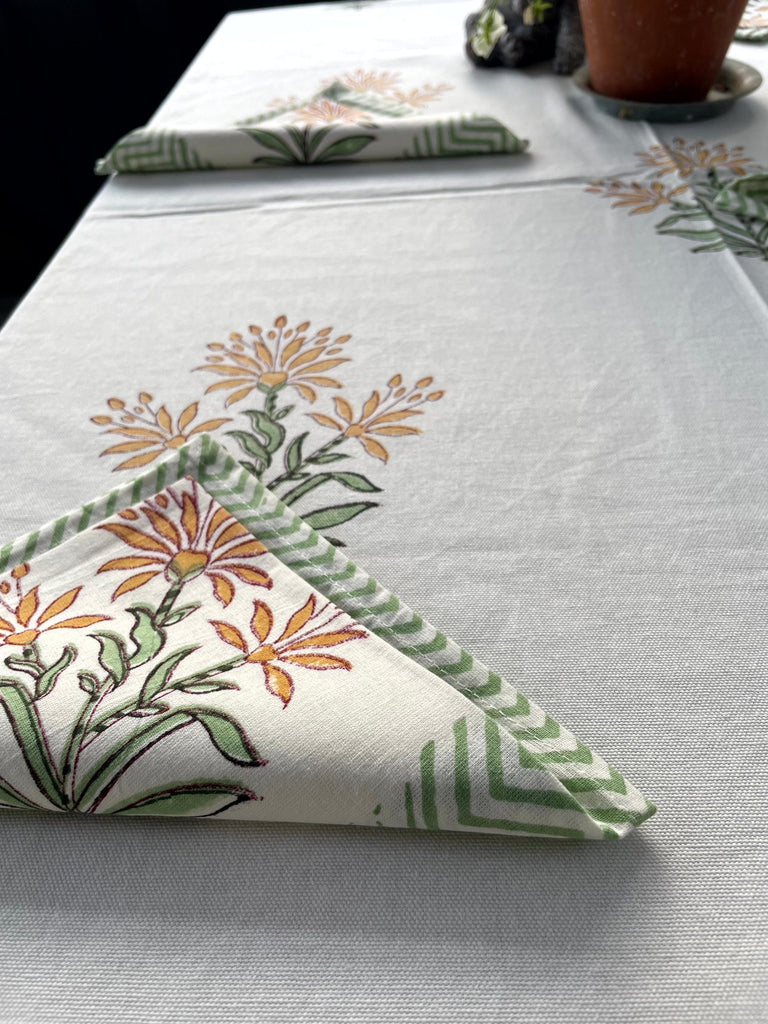 Kirsten Hand Block Print Napkin Set