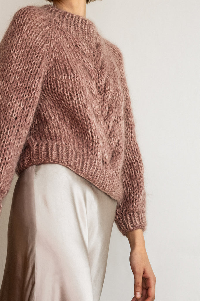Namu Shop - Unfil Extrakid Mohair and Silk Layered Sweater