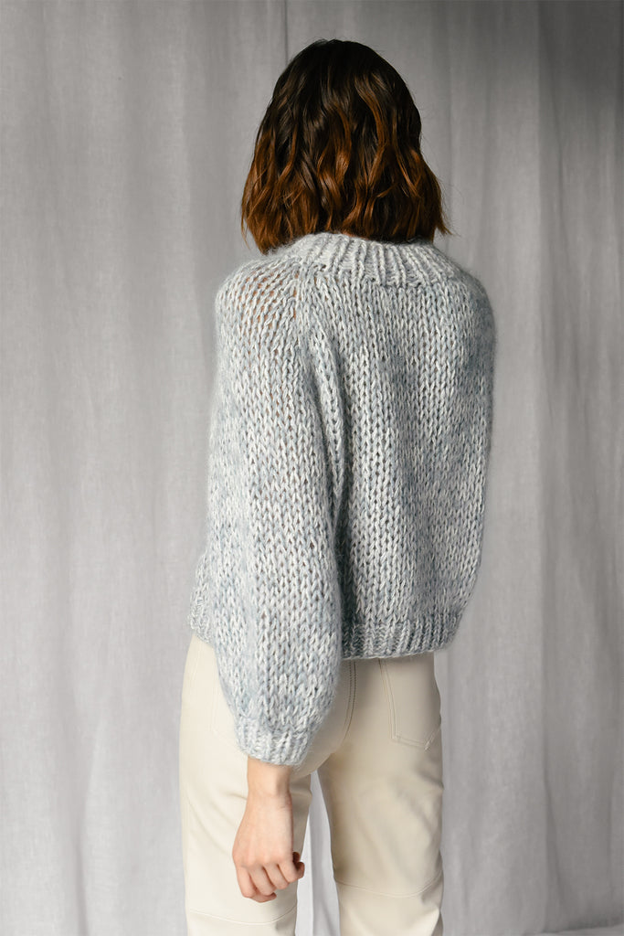 braided polo neck sweater french braided knitted cropped pullover
